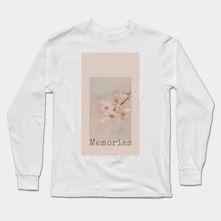 Memories aesthetic beautiful bloom flowers cherry blossom romantic love beauty Long Sleeve T-Shirt